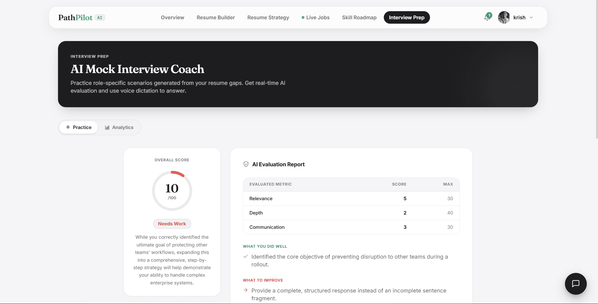 AI Interview Coach